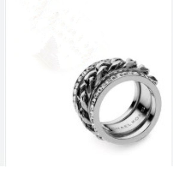 michael kors pave chain link ring NWT - Picture 1 of 3
